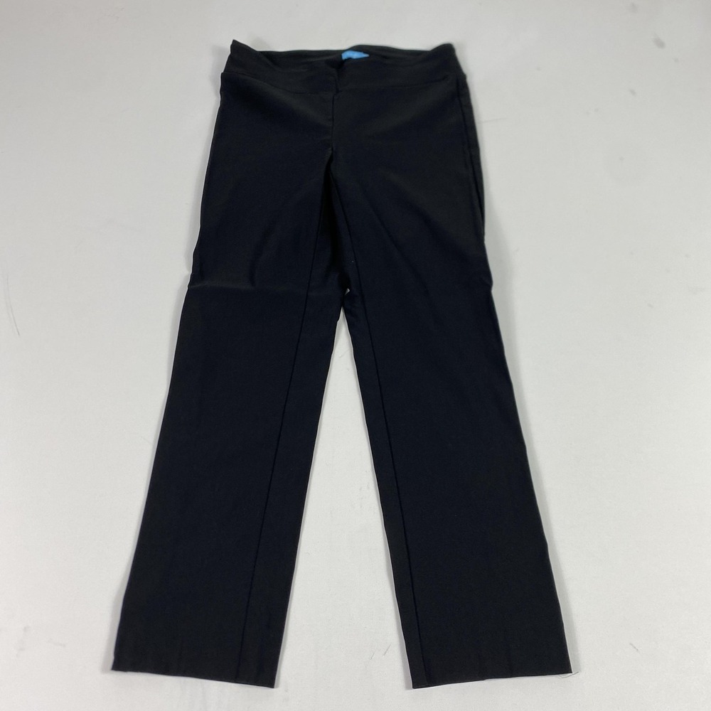 J McLaughlin Pants Womens 6‎ Black Stretch Pull On Straight Leg Dressy Work